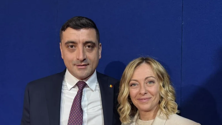 George Simion susținut puternic de Giorgia Meloni, prim-ministrul Italiei: Avem prieteni, avem aliați