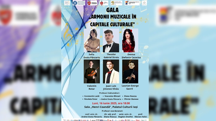 Gala „Armonii muzicale în Capitale Culturale” la Palatul Culturii