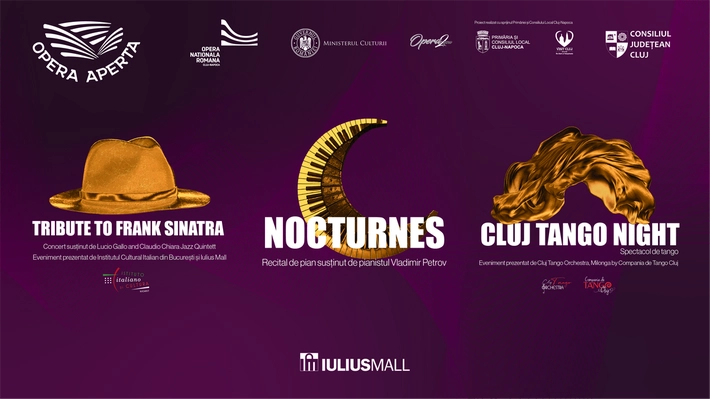 Opera Aperta la Iulius Mall Cluj: concerte la miezul nopții și „Tribute to Frank Sinatra” în aer liber