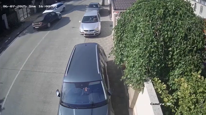 Iată momentul producerii accidentului rutier din Bârnova