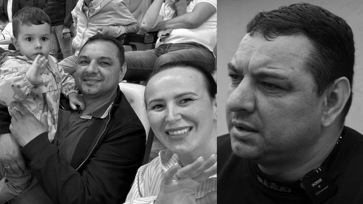 Ionel Ganea și soția și-au înmormântat copilul. La ceremonia funerară a participat doar familia și câțiva apropiați