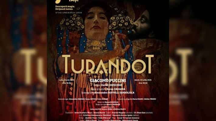 Trei spectacole „Turandot” oferite de Opera Iași în această lună