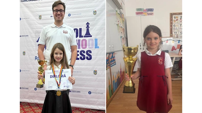 Aur european la șah școlar pentru Școala Primară „Carol I” din Iași