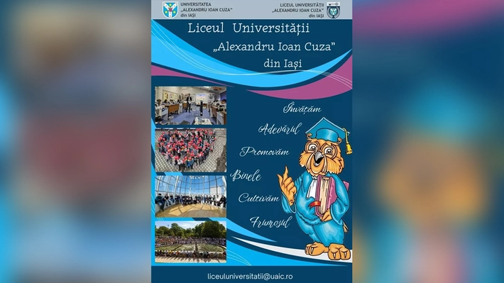 Liceul Universității „Alexandru Ioan Cuza” din Iași organizează înscrieri pentru etapa de transfer
