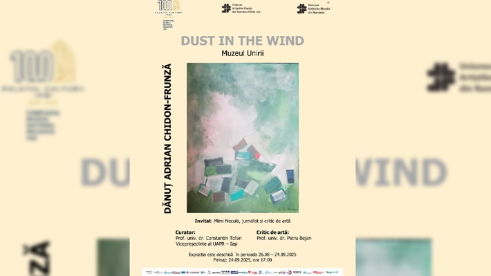 Muzeul Unirii găzduiește expoziția de pictură „Dust in the wind”, semnată de Dănuț Adrian Chidon-Frunză