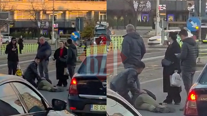 Accident pe strada Gării din Iași! Un pieton, acroșat de o mașină după ce a traversat prin loc nepermis