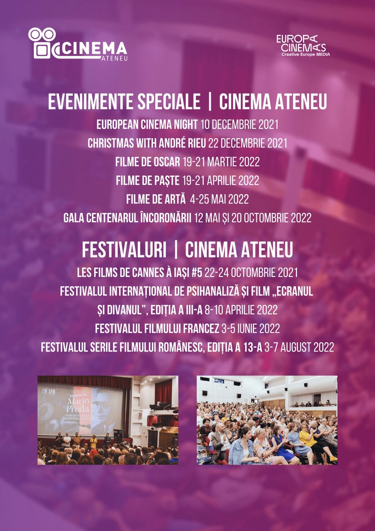 afis evenimente si festivaluri Cinema Ateneu