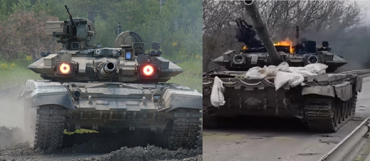 tehnică de camuflare a armatei ruse, colaj tancuri rusesti