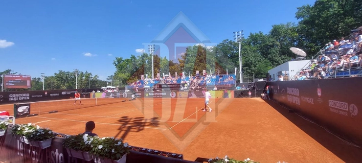 o poză cu meciul final de la Concord Iași Open