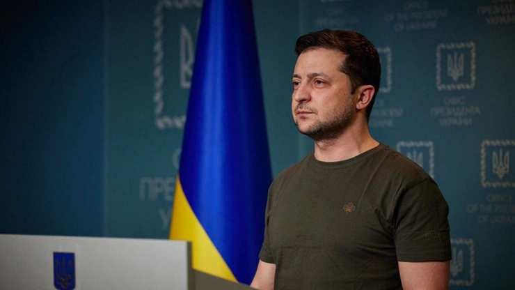 minut de reculegere pentru Ucraina, presedintele ucrainean Volodimir Zelenski
