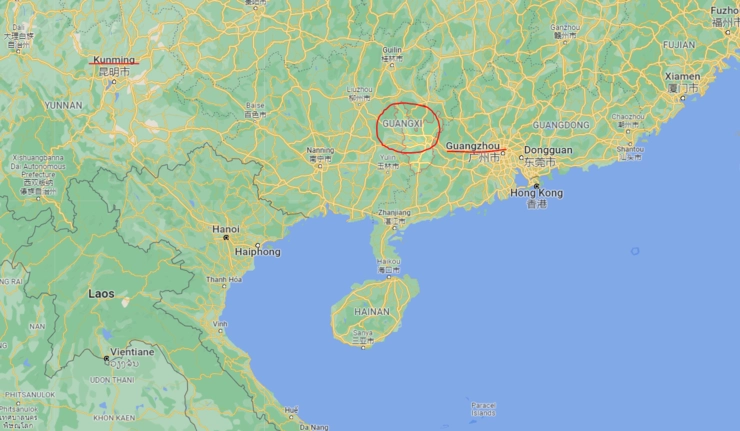 nu a fost găsit nici un supraviețuitor, harta geografica a Chinei ce indica locul unde s-a prabusit avionul China Eastern Airlines