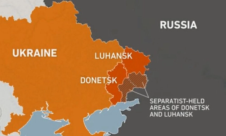 hartă Donbas
