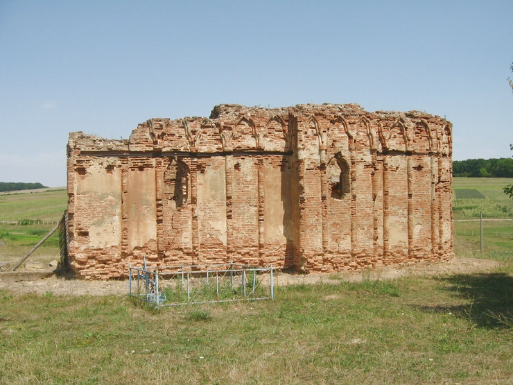 Ruinele bisericii Vovidenia de la schitul Stavnic