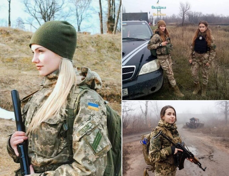 colaj femei inrolate in armata