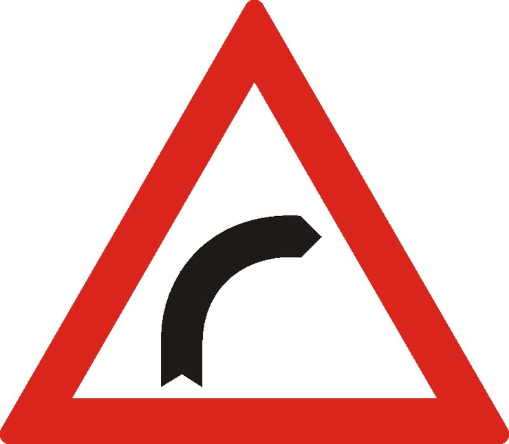 indicator rutier cu săgeată spre dreapta