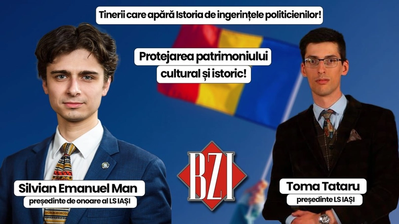 Tinerii care apără Istoria de ingerințele politice! Ediție specială, în Studioul BZI LIVE, alături de Silvian Emanuel Man și Toma Tataru respectiv președintele de onoare și conducătorul actual al Ligii Studenților IAȘI