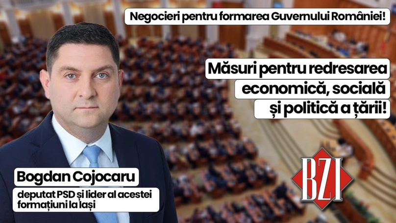 LIVE VIDEO – Dezbatere politică BZI LIVE alături de Bogdan Cojocaru, deputat PSD și lider al acestei formațiuni la Iași! Despre noul președinte, negocieri pentru Executiv, guvernare și investiții în zona Moldovei!
