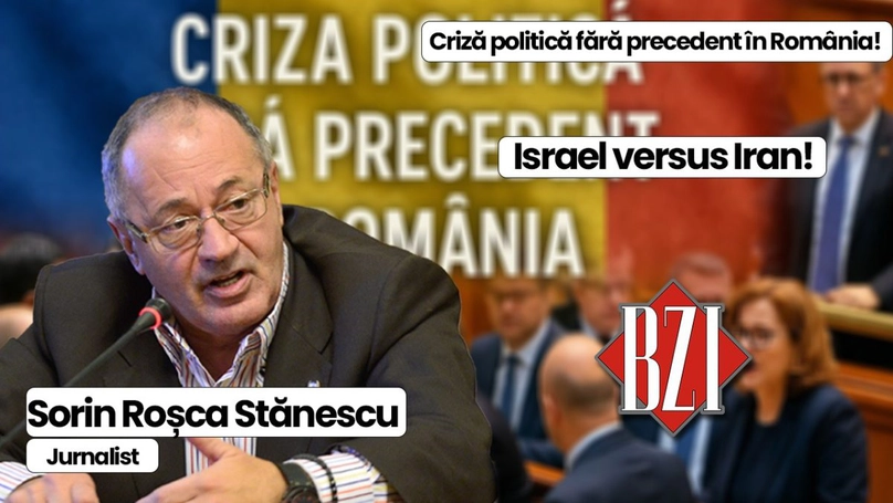 LIVE VIDEO – Top talk-show săptămânal BZI LIVE alături de invitatul special permanent, nașul presei din România, senior-jurnalistul Sorin Roșca Stănescu
