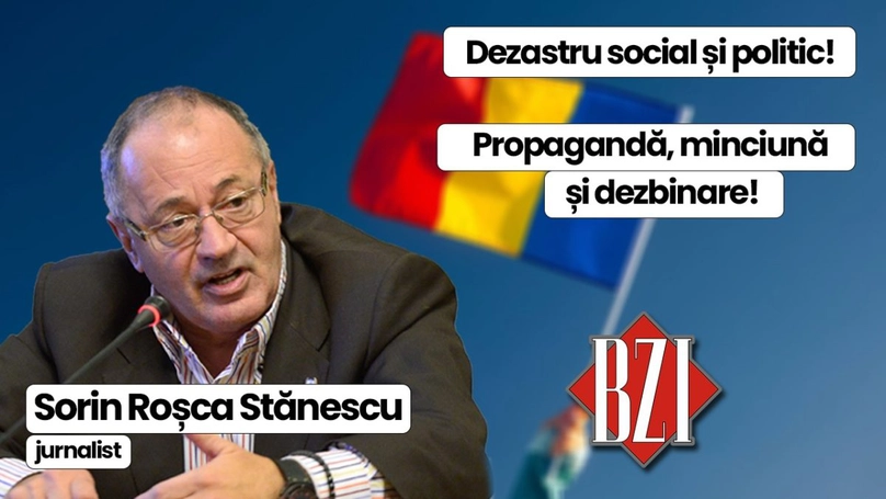 LIVE VIDEO – Super talk-show BZI LIVE special alături de invitatul permanent, nașul presei din România, senior-jurnalistul Sorin Roșca Stănescu. Criză economică, politică, convulsii sociale, taxe și impozite respectiv tensiuni geopolitice și geostrategice