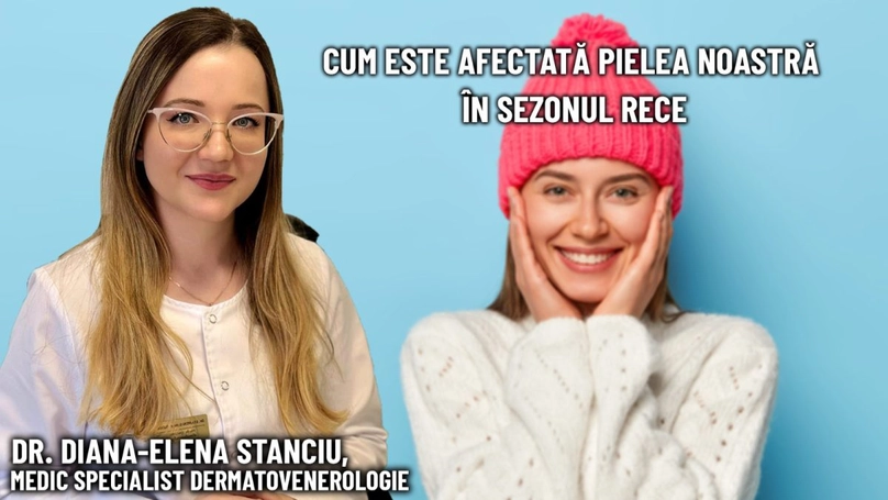 Îngrijirea pielii în sezonul rece, afecțiunile dermatologice ale picioarelor și căderea părului, discutate la BZI LIVE cu dr. Diana-Elena Stanciu, medic specialist dermatovenerologie