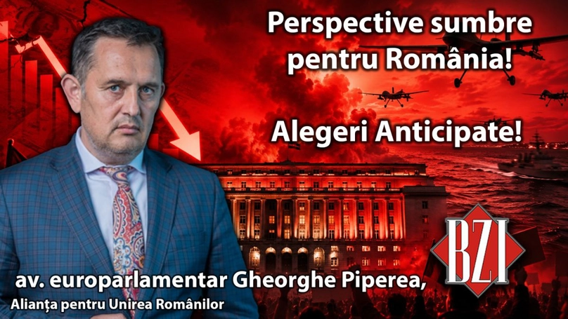 LIVE VIDEO – Studio-Politic BZI LIVE cu av. europarlamentar Gheorghe Piperea, Alianța pentru Unirea Românilor