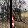 Accident rutier în judeţul Suceava. Un şofer a ajuns cu maşina rachetă în şanţ 8211 FOTO