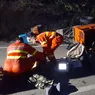 Accident rutier în Popeşti. Un motocultor cu remorcă s-a răsturnat