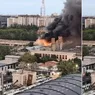 Incendiu puternic în București Mai multe echipaje de pompieri au fost trimise la fața locului