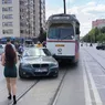 Accident rutier în Nicolina Un BMW a intrat în coliziune cu un tramvai 8211 FOTO