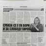 Senatorul de Iași Diana Șoșoacă președintele Partidului S.O.S. România trimite o scrisoare către ONU după o vizită specială în Serbia